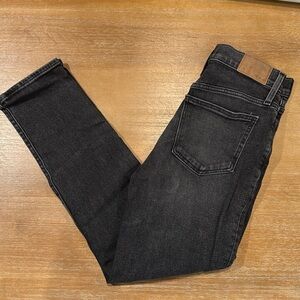 Madewell The Perfect Vintage Jean High Rise Straight‎ Leg Black Size 25